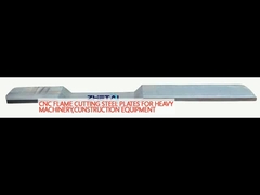 CNC Vlamsnijden staalplaten voor zware machines, bouwmachines
